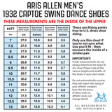 Aris Allen Men's 1932 Black Captoe Swing Dance Shoes