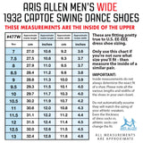 Aris Allen Men's 1932 Wide Black Captoe Swing Dance Shoes