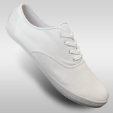 Aris Allen Men's White Retro Canvas Dance Sneakers - NARROW - *Only Large Sizes*