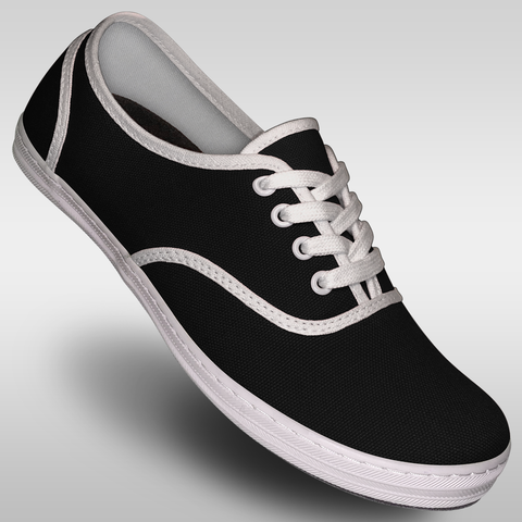 Aris Allen Women’s Black & White Classic Canvas Dance Sneaker *Cosmetic Defect* Limited Sizes