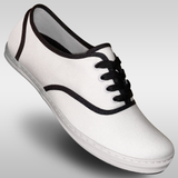 Aris Allen Women’s White & Black Classic Canvas Dance Sneaker *Cosmetic Defect* Limited Sizes