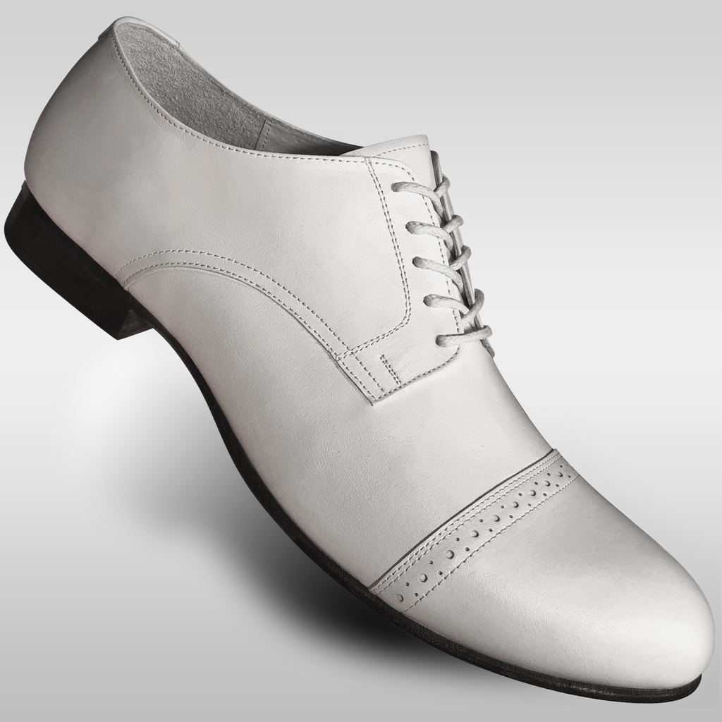 Aris Allen Men s 1932 White Captoe Swing Dance Shoes Closeout DanceStore