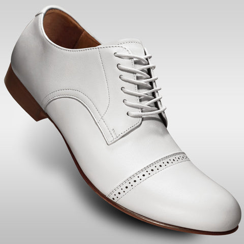 Aris Allen Men's 1932 White Captoe Swing Dance Shoes