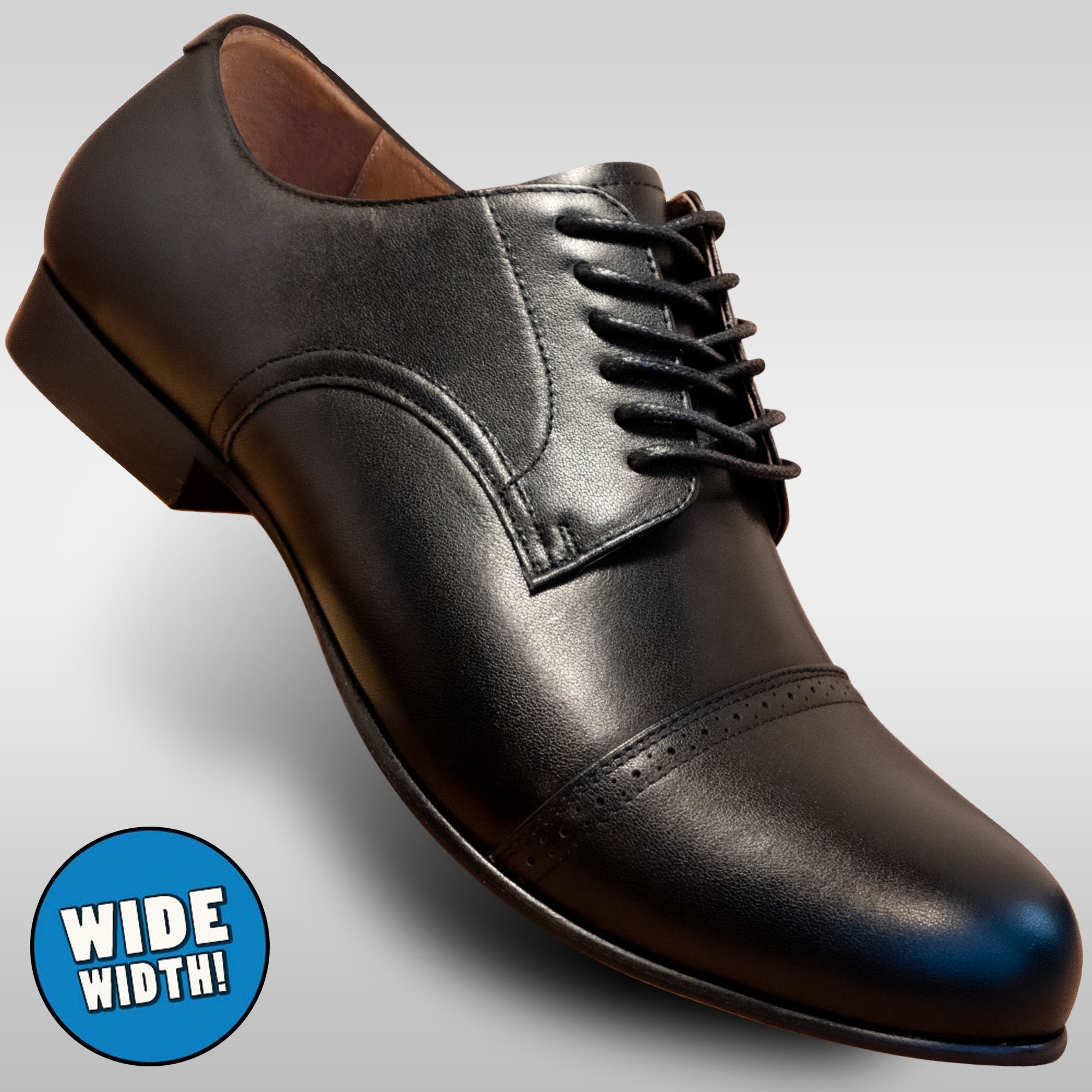 Aris Allen Men's 1932 Wide Black Captoe Swing Dance Shoes, 10.5 / Black Aris Allen Men's 1932 Wide Black Captoe Swing Dance Shoes, 10.5 / Black