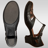 Aris Allen Women's Black T-Strap Dance Shoes