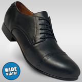 Aris Allen Men's 1941 EEE Wide Black Captoe Swing Dance Shoes *Limited Sizes*