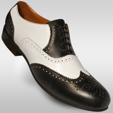 Aris Allen Men's 1946 Black and White Spectator Wingtip Dance Shoes