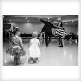 Black and White Grandfather and grandkids dance Aris Allen White Wingtips