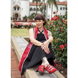 Cute girl college graduation in red Aris Allens