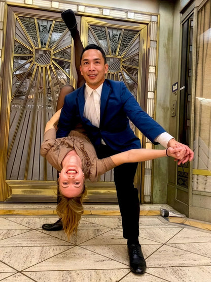 Aris Allen Men's 1932 Black Captoe Swing Dance Shoes